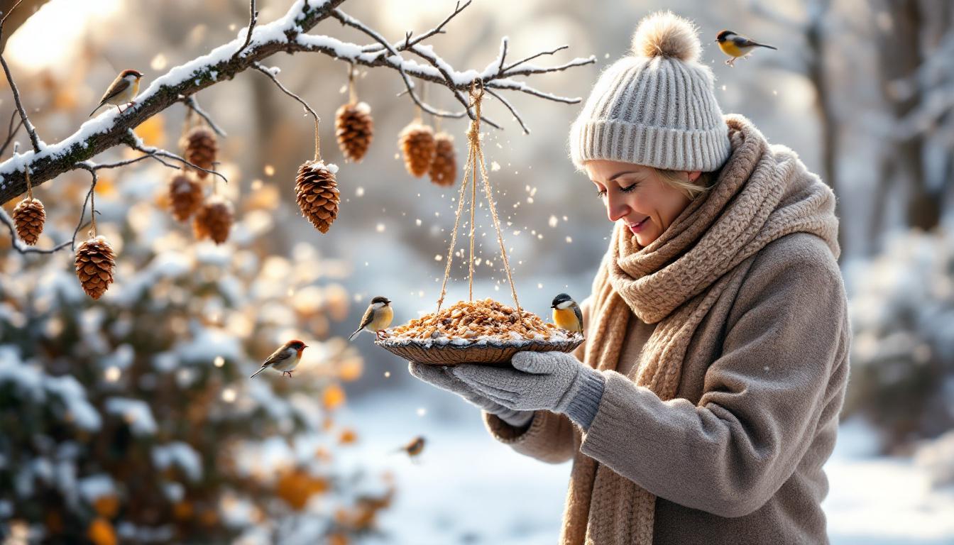 ontdek een eenvoudig object dat vogels de hele winter lokt, beter dan vogelzaad. maak je tuin aantrekkelijk voor vogels tijdens de koude maanden!