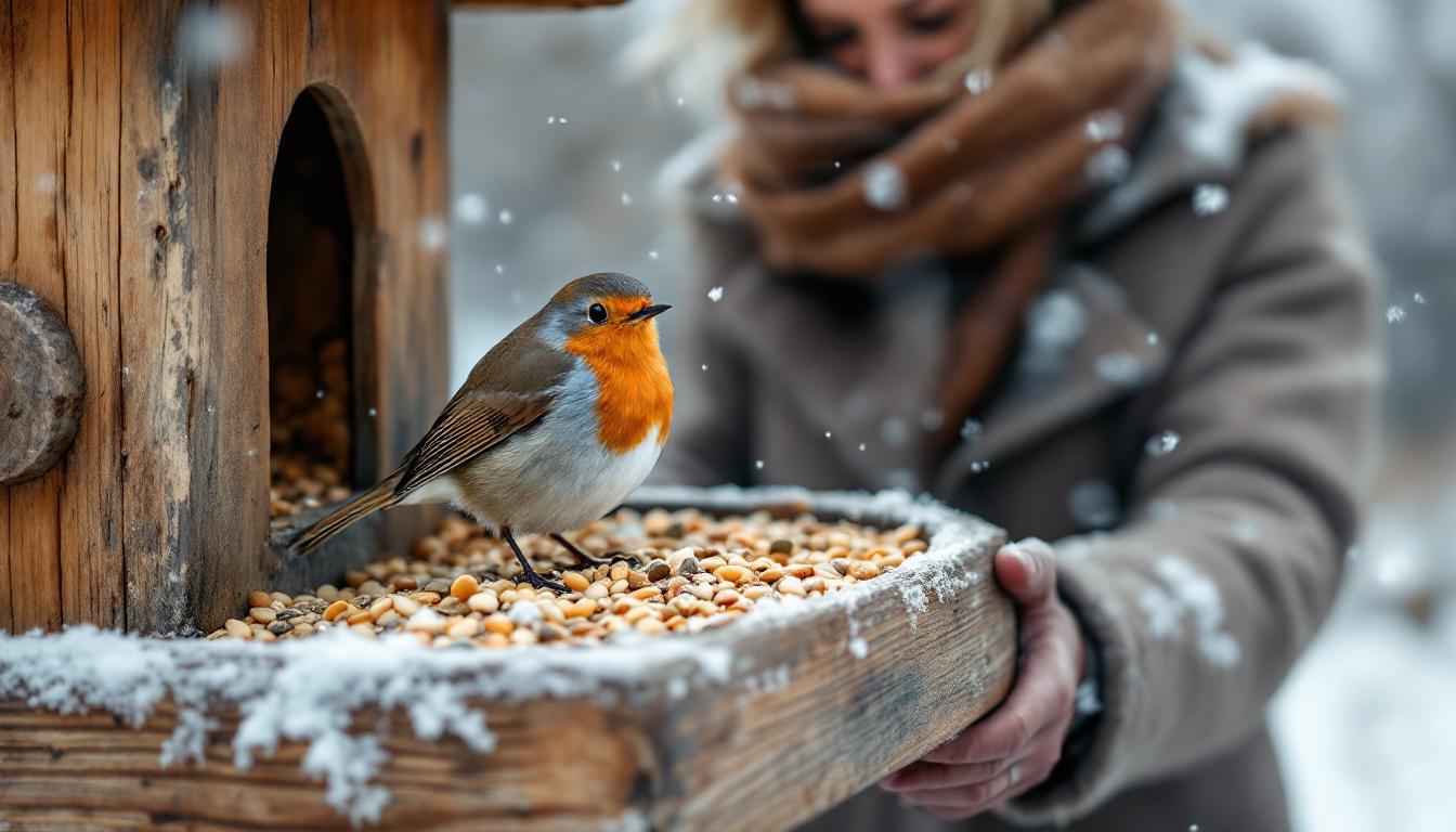 ontdek welk voer het roodborstje deze winter het liefst heeft en plaats het op de juiste plek om deze mooie vogel te verwelkomen.