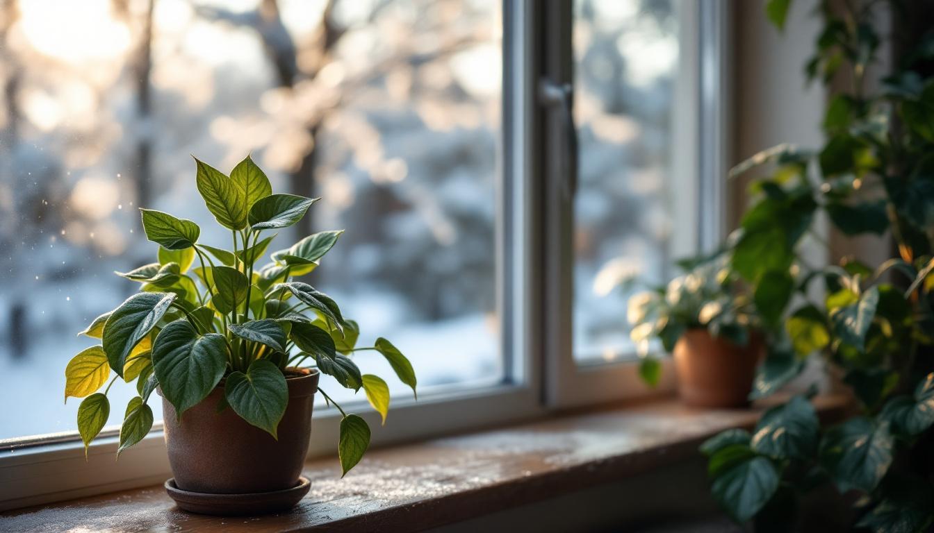 ontdek waarom het plaatsen van kamerplanten bij het raam in de winter schadelijk kan zijn en leer hoe je je planten gezond houdt tijdens koude maanden.