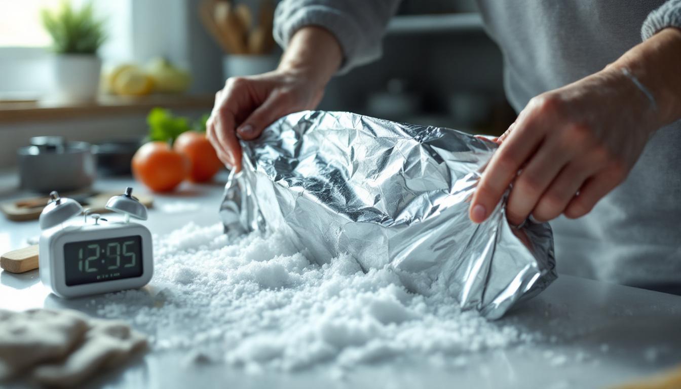 ontdooi uw vriezer snel en eenvoudig met aluminiumfolie en bespaar energie en kosten. leer hoe u in enkele minuten efficiënt uw vriezer ontdooit.