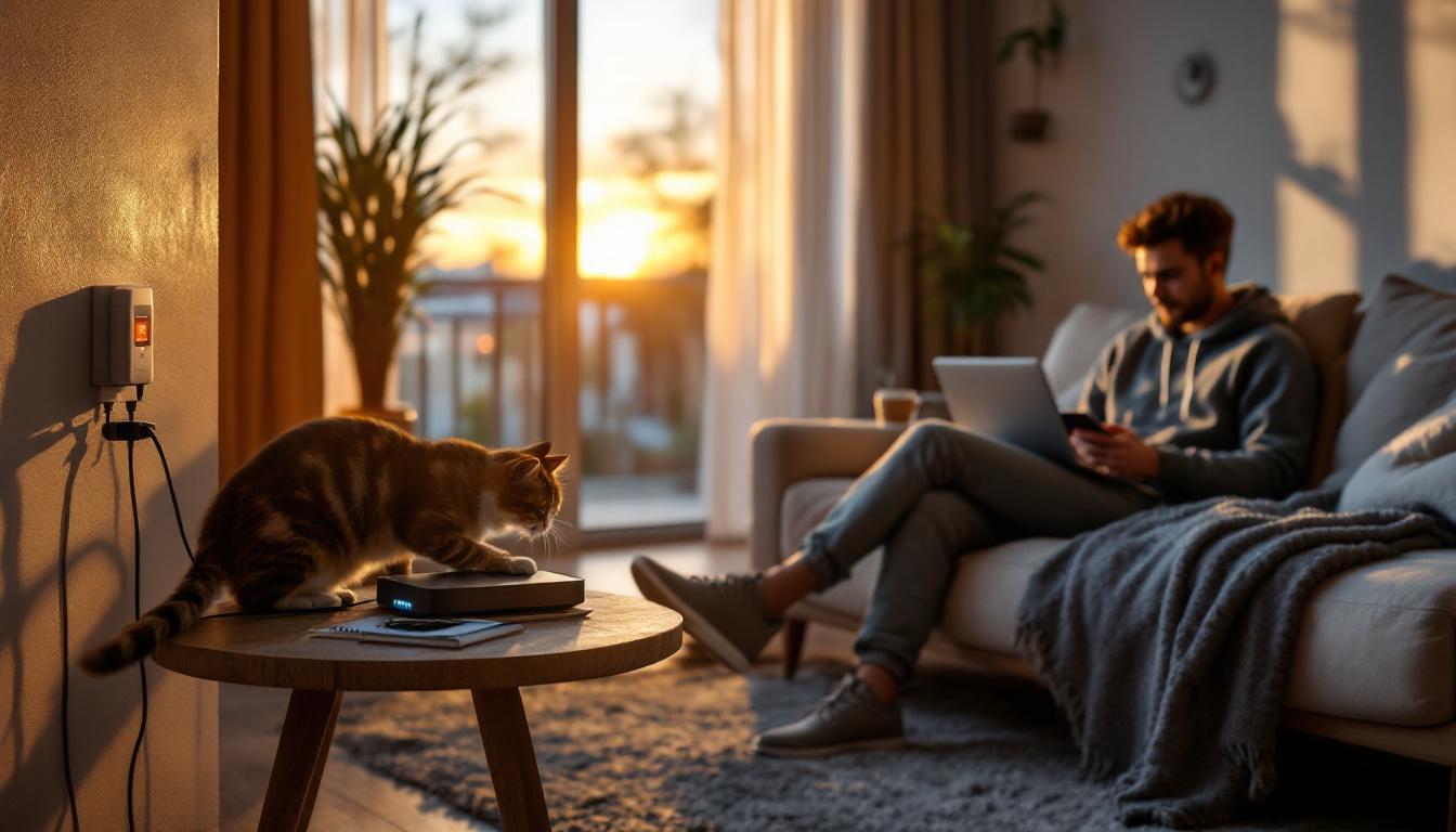 ontdek hoeveel stroom uw internetmodem echt verbruikt als hij altijd aanstaat en hoe u energie kunt besparen.