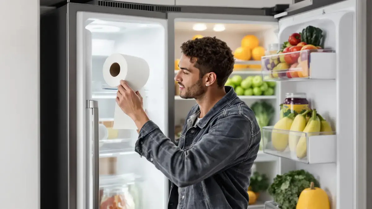Een eenvoudig wc-rolletje in de koelkast: een gebaar dat u tijd en energie bespaart.
